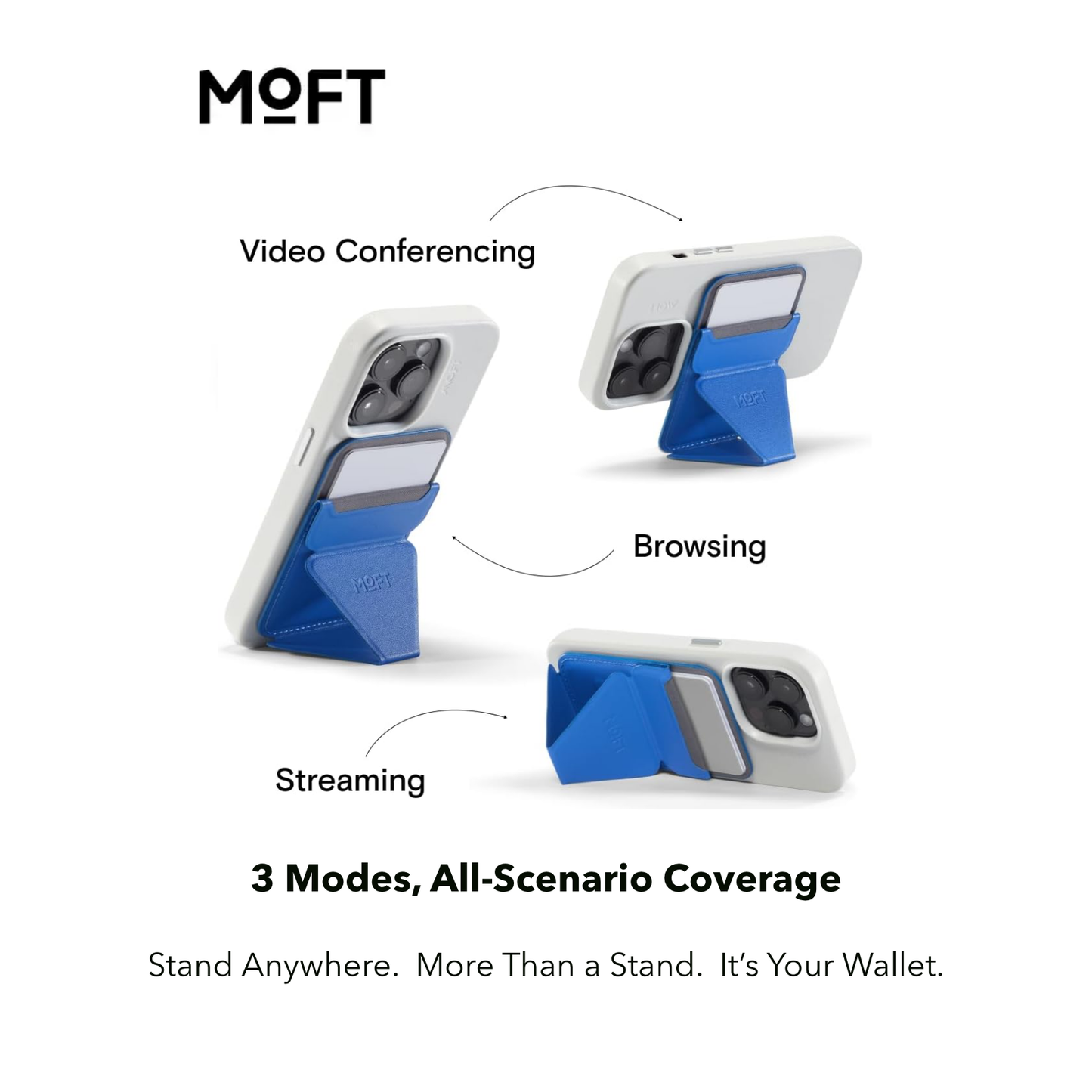 MoFT | Snap-On MagSafe Wallet Phone Stand