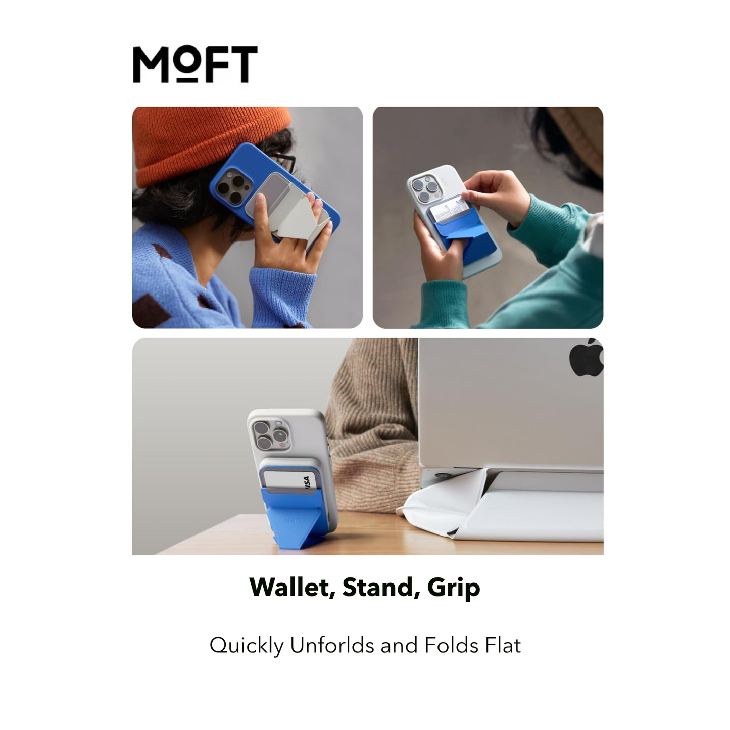MoFT | Snap-On MagSafe Wallet Phone Stand