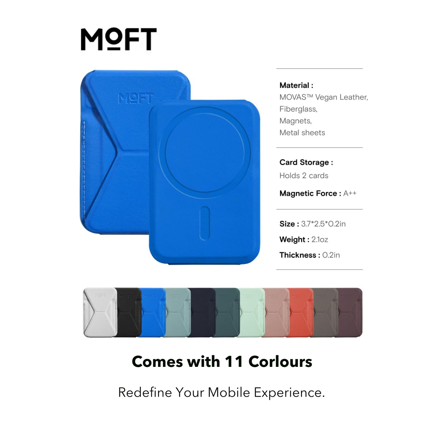 MoFT | Snap-On MagSafe Wallet Phone Stand