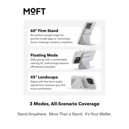 MoFT | Snap-On MagSafe Wallet Phone Stand